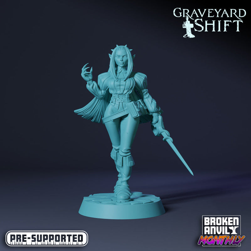 Hunter Miniatures | Graveyard Shift | Tabletop RPG Miniature TabletopXtra