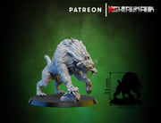 Hunter and Sabre wolf Miniatures | Ogres | Fantasy Miniature | Ghamak TabletopXtra