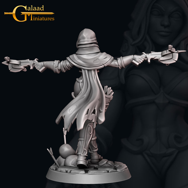 Huntress 1 | October Adventurer | Fantasy Miniature | Galaad Miniatures TabletopXtra