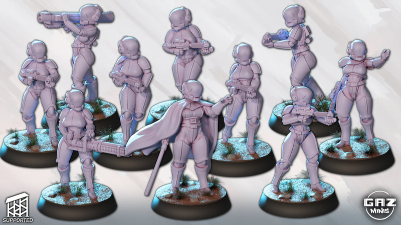Hurricane Trooper Miniatures | Fantasy Pin-Up | Gaz Minis