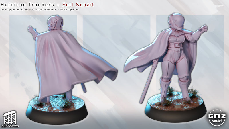 Hurricane Trooper Miniatures | Fantasy Pin-Up | Gaz Minis