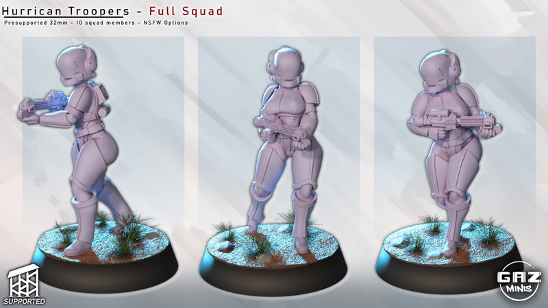 Hurricane Trooper Miniatures | Fantasy Pin-Up | Gaz Minis