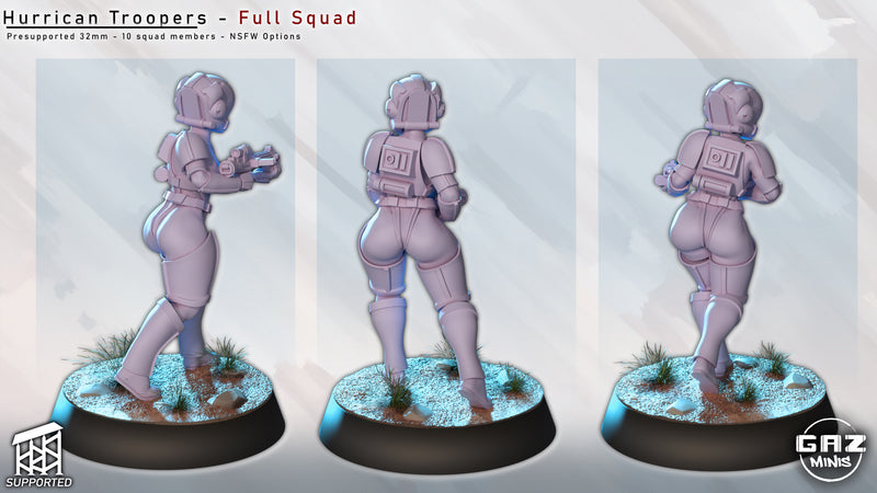 Hurricane Trooper Miniatures | Fantasy Pin-Up | Gaz Minis