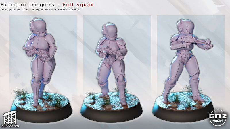 Hurricane Trooper Miniatures | Fantasy Pin-Up | Gaz Minis