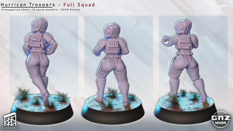 Hurricane Trooper Miniatures | Fantasy Pin-Up | Gaz Minis