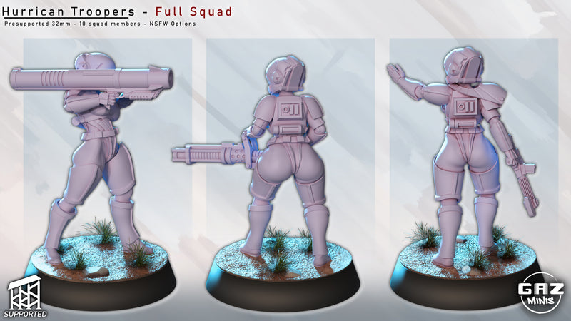 Hurricane Trooper Miniatures | Fantasy Pin-Up | Gaz Minis