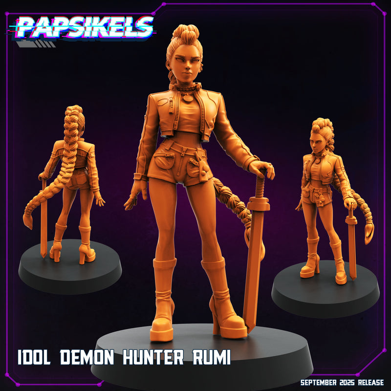 Idol Demon Hunter Miniatures | Cyberpunk | Papsikels