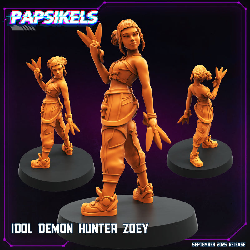 Idol Demon Hunter Miniatures | Cyberpunk | Papsikels