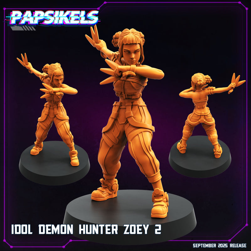 Idol Demon Hunter Miniatures | Cyberpunk | Papsikels