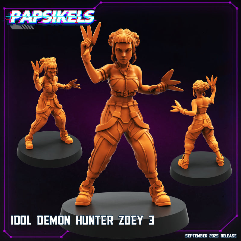 Idol Demon Hunter Miniatures | Cyberpunk | Papsikels