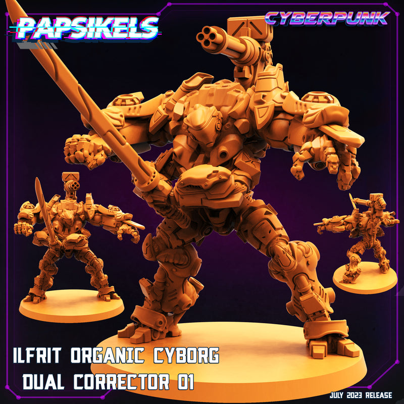 Ilfrit Organic Cyborg Dual Corrector 1 | Cyberpunk | Sci-Fi Miniature | Papsikels