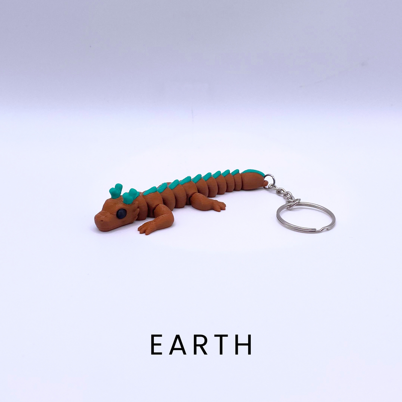 Elemental Dragon Key Charm