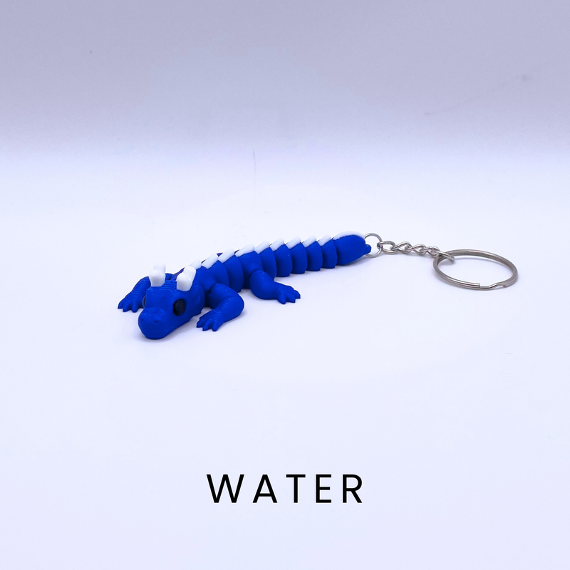 Elemental Dragon Key Charm