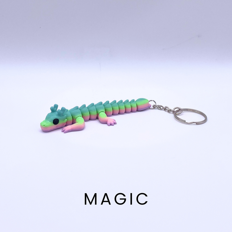 Elemental Dragon Key Charm