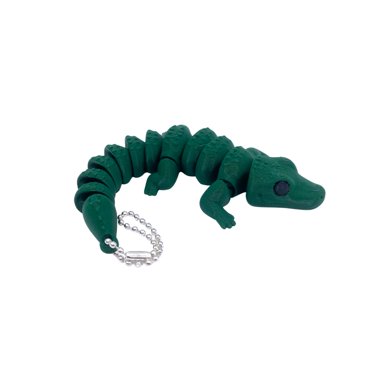 Large Crocodile Key Charm