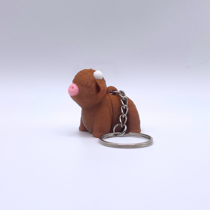 Highland Cow Key Chain