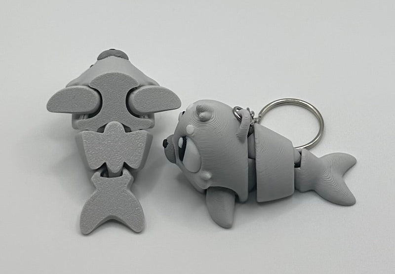 3D Printed Flexi Seal | Articulated Fidget Toy | Cute Desk Buddy | Keychain | Keyring Gift for Seal Lovers