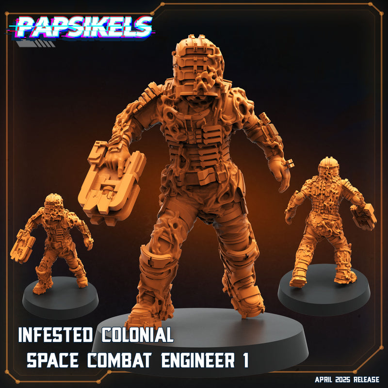 Infested Combat Engineer Miniatures | Aliens Vs Humans XVI Star Conflict | Papsikels