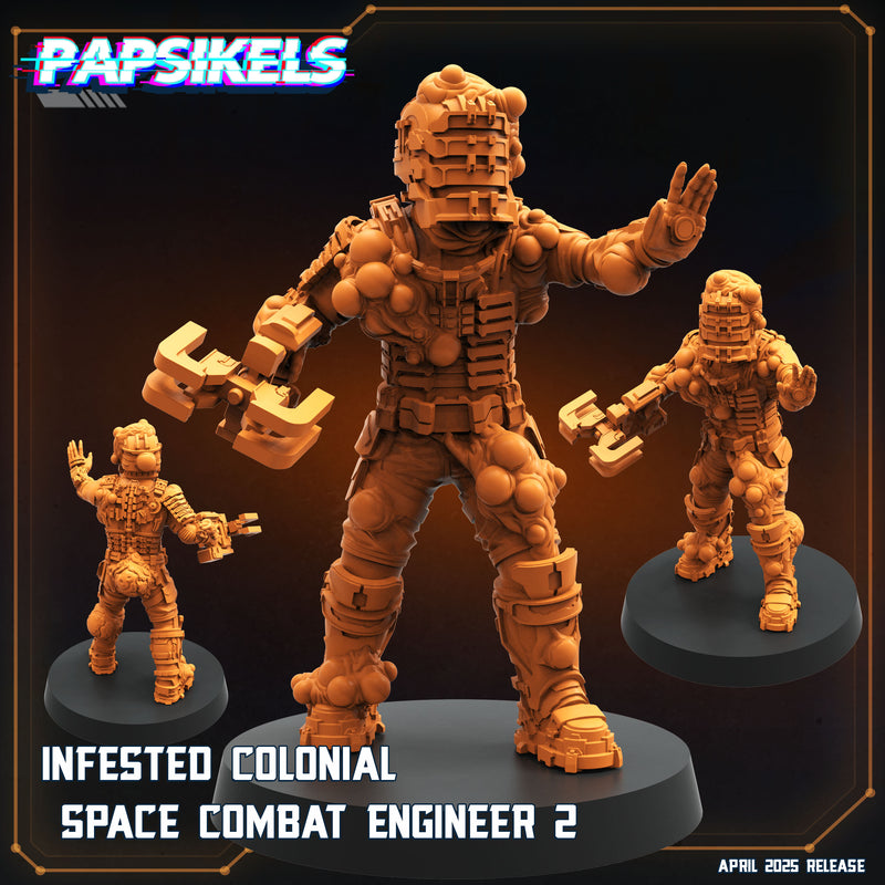 Infested Combat Engineer Miniatures | Aliens Vs Humans XVI Star Conflict | Papsikels