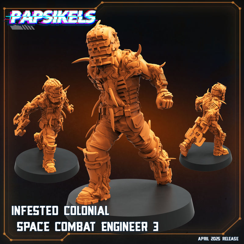 Infested Combat Engineer Miniatures | Aliens Vs Humans XVI Star Conflict | Papsikels