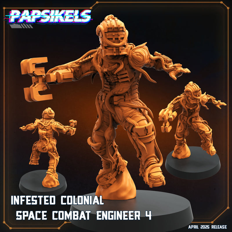 Infested Combat Engineer Miniatures | Aliens Vs Humans XVI Star Conflict | Papsikels
