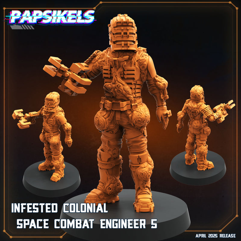 Infested Combat Engineer Miniatures | Aliens Vs Humans XVI Star Conflict | Papsikels
