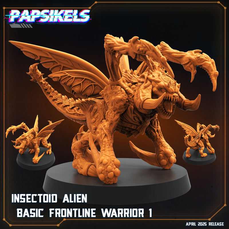 Insectoid Frontline Warrior Miniatures | Aliens Vs Humans XVI Star Conflict | Papsikels