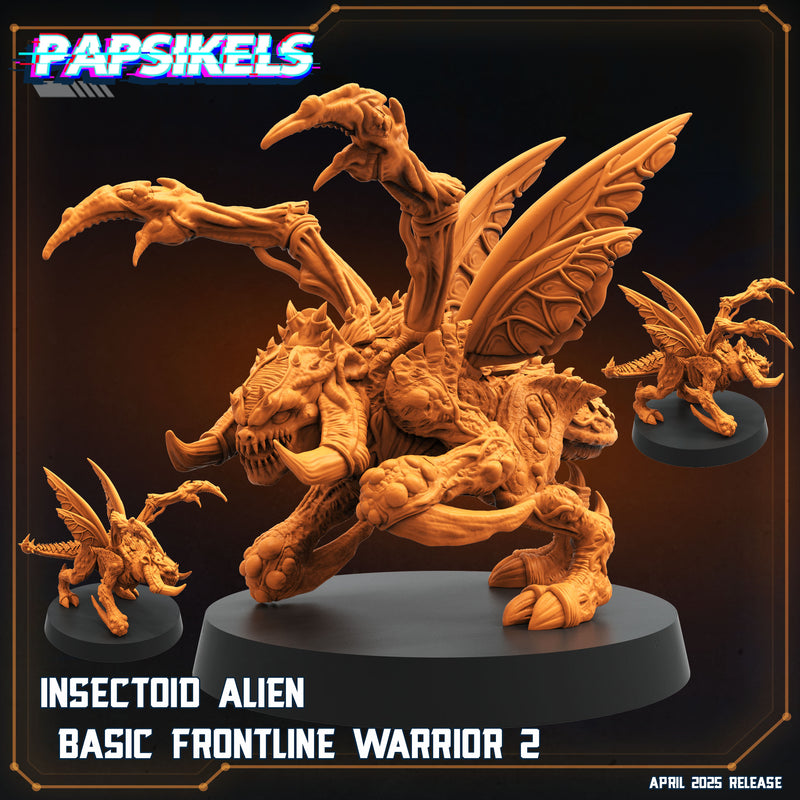 Insectoid Frontline Warrior Miniatures | Aliens Vs Humans XVI Star Conflict | Papsikels