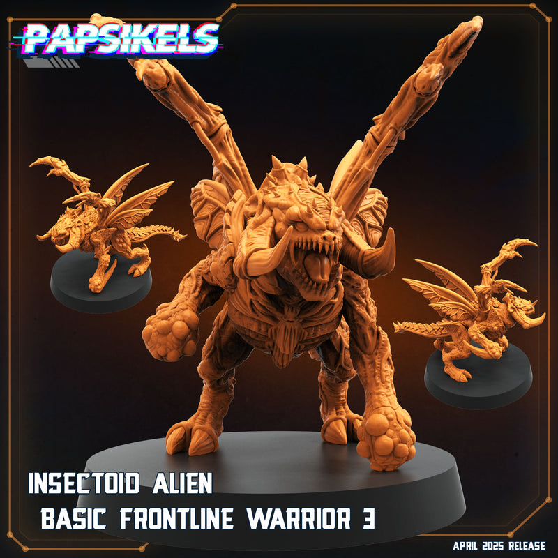 Insectoid Frontline Warrior Miniatures | Aliens Vs Humans XVI Star Conflict | Papsikels