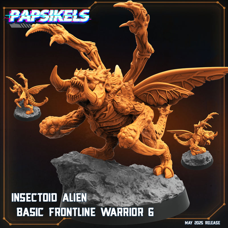 Insectoid Frontline Warrior Miniatures | Aliens Vs Humans XVI Star Conflict | Papsikels