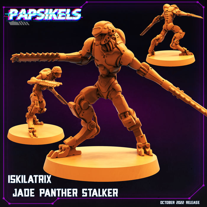 Iskilatrix Jade Panther Stalker | Cyberpunk | Sci-Fi Miniature | Papsikels