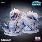 Ice Worm Miniatures | Expedition to Scarcrest | Tabletop RPG Miniature TabletopXtra
