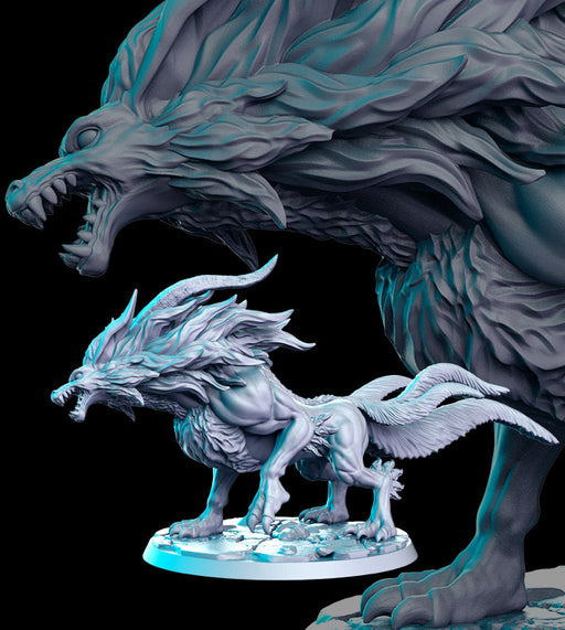 Icewolf | RPG Monsters | Fantasy Miniature | RN Estudio TabletopXtra