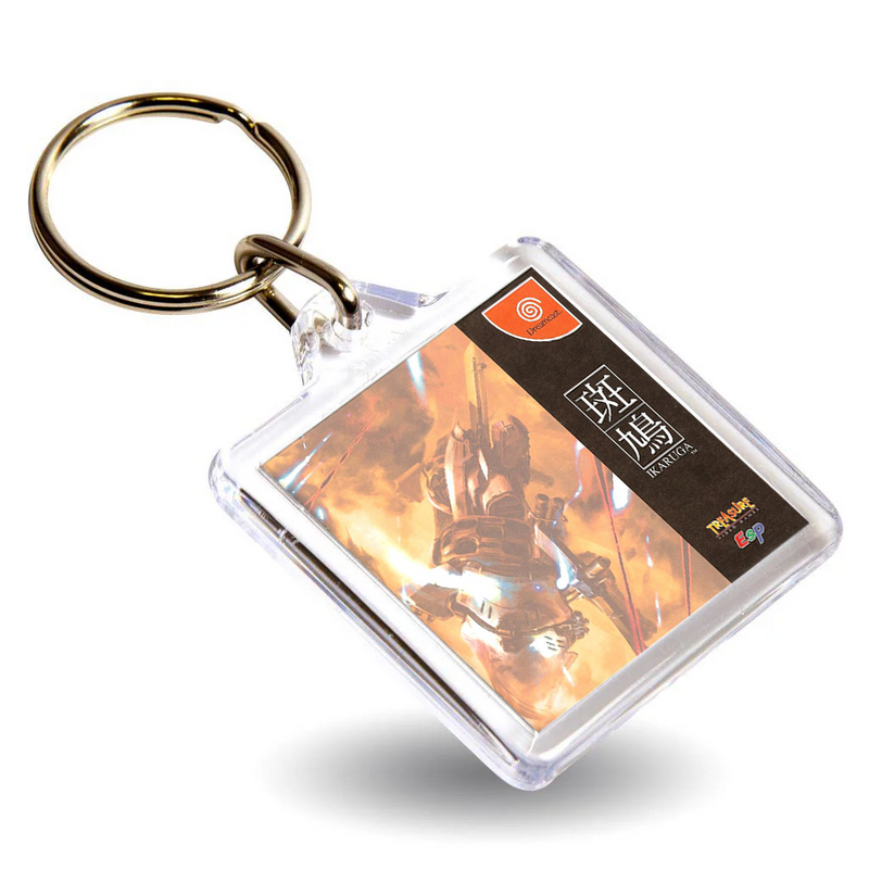 Retro Gaming Box Art Keyring - Gen VI DC Console Style