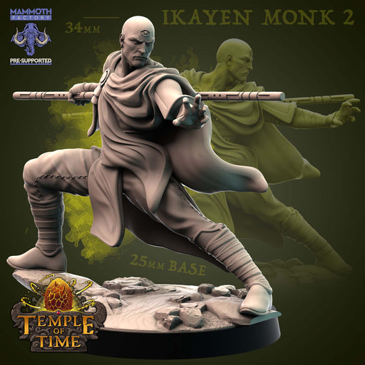 Ikayen Monk B | Temple of Time | Fantasy Miniature | Mammoth Factory TabletopXtra