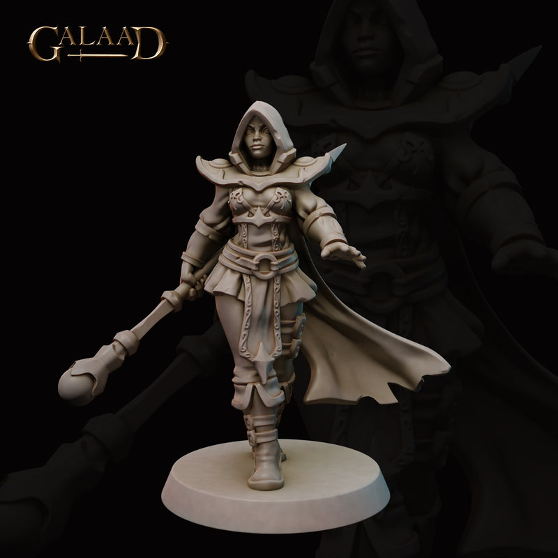 Female Mages and Fighters Miniatures | Fantasy | Galaad Miniatures