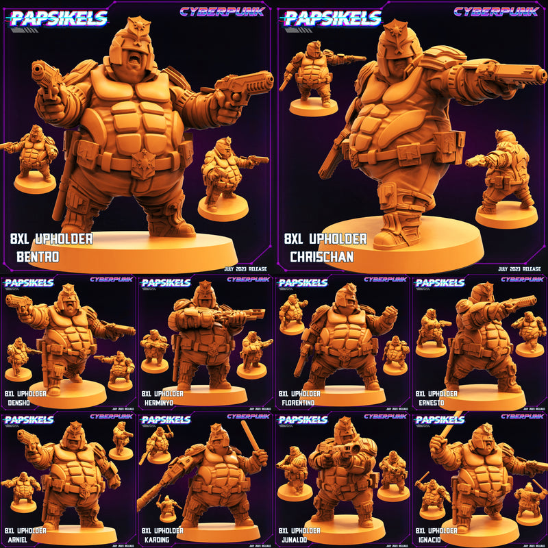 8XL Upholder Miniatures | Cyberpunk | Sci-Fi Miniature | Papsikels