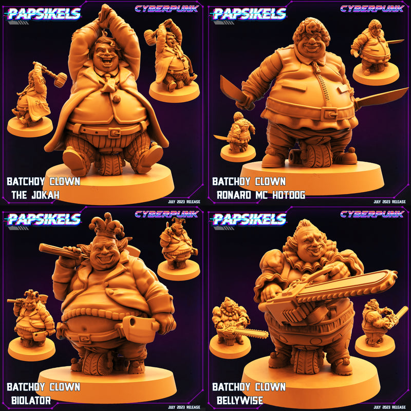 Batchoy Clown Miniatures | Cyberpunk | Sci-Fi Miniature | Papsikels