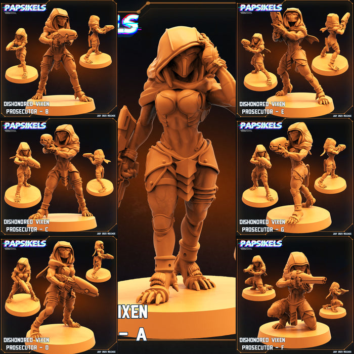 Vixen Prosecutor Miniatures | Xeno Wars | Sci-Fi Miniature | Papsikels