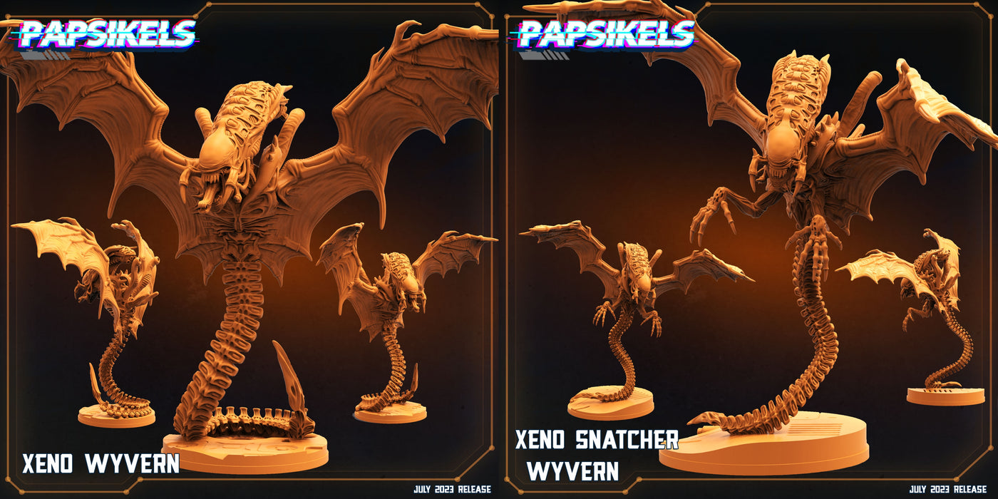 Xeno Wyvern Miniatures | Xeno Wars | Sci-Fi Miniature | Papsikels