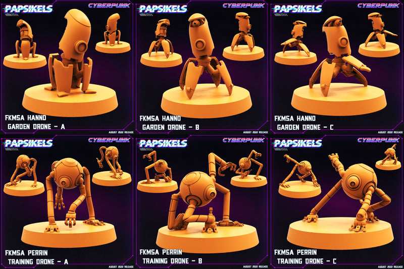 Drone Miniatures | Cyberpunk | Sci-Fi Miniature | Papsikels