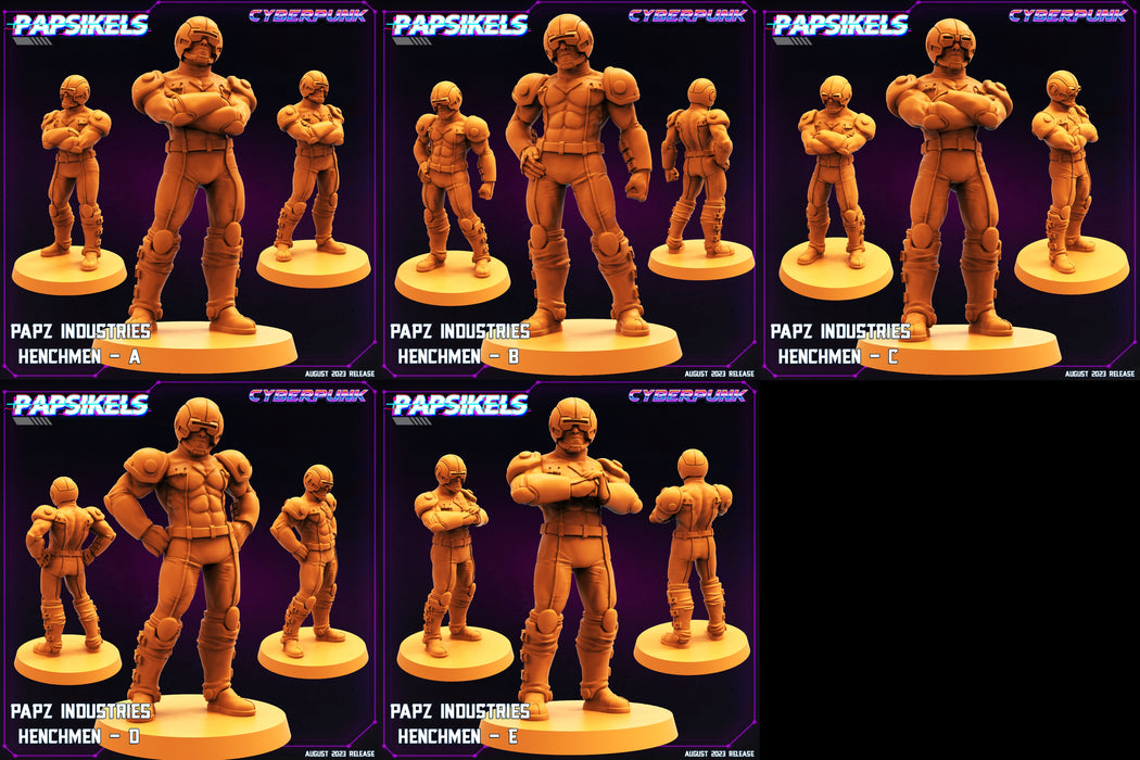 Henchman Miniatures | Cyberpunk | Sci-Fi Miniature | Papsikels