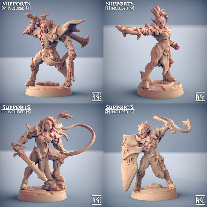 Ashen Alfar Inquisitors Miniatures (Full Set) | Fantasy D&D Miniature | Artisan Guild