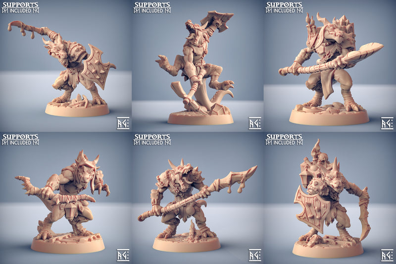 Kobold Miniatures | Plague-Mine Kobold | Fantasy D&D Miniature | Artisan Guild