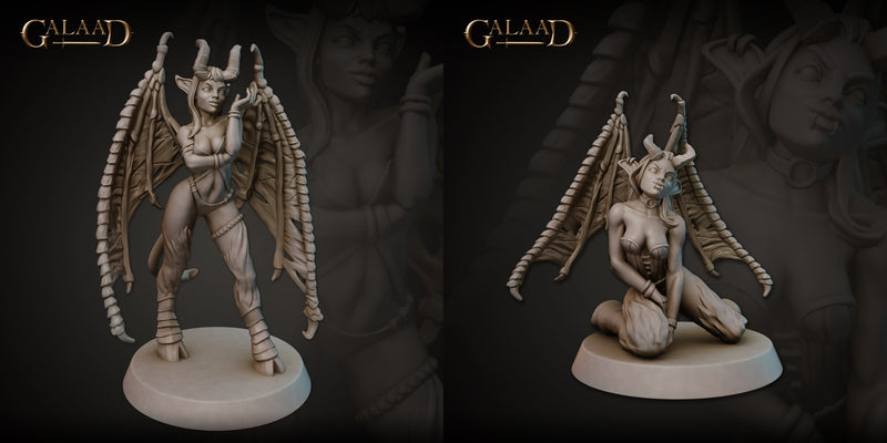 Succubus Miniatures | Succubi, Myconids and Kobold | Fantasy Miniature | Galaad Miniatures