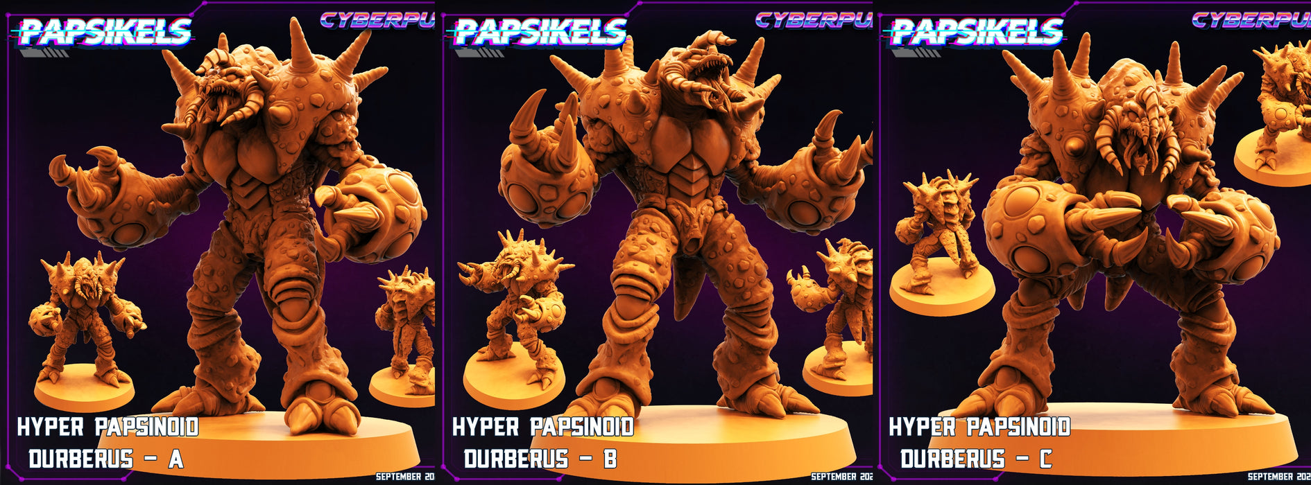 Hyper Papsinoid Durberus Miniatures | Cyberpunk | Sci-Fi Miniature | Papsikels