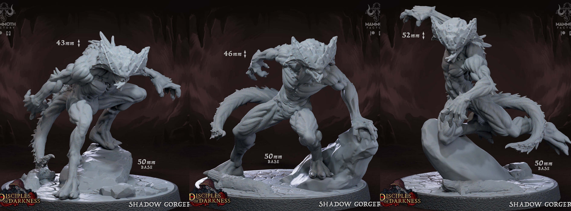 Shadow Gorger Miniatures | Disciples of Darkness | Fantasy Tabletop Miniature | Mammoth Factory