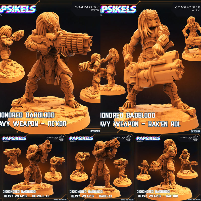 Dishonoured Badblood Heavy Miniatures | Skull Hunters | Sci-Fi Miniature | Papsikels