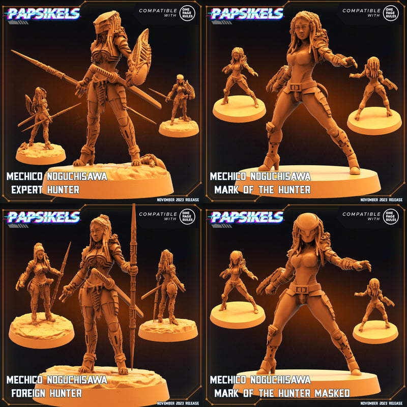 Skull Hunters 2 Miniatures (Full Set) | Sci-Fi Miniature | Papsikels