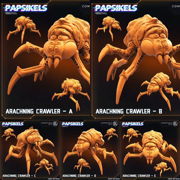 Arachnicon Crawler Miniatures | Dropship Troopers IV | Sci-Fi Miniature | Papsikels